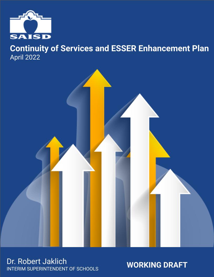 Continuity of Services and ESSER Enhancement Plan
